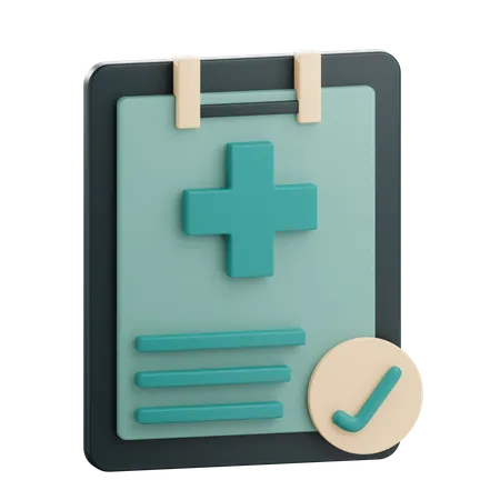 Bilan de santé  3D Icon