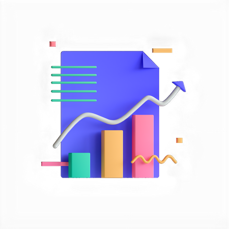 Rapport de statistiques  3D Icon