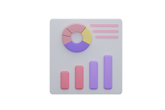 Rapport sur le trafic commercial  3D Icon