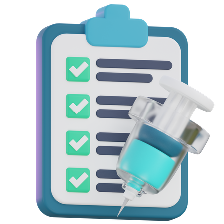 Rapport sur les vaccins  3D Icon
