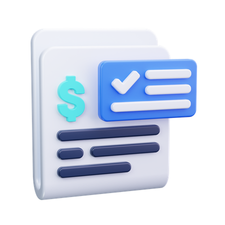 Relazione finanziaria  3D Icon