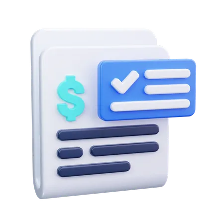 Relazione finanziaria  3D Icon