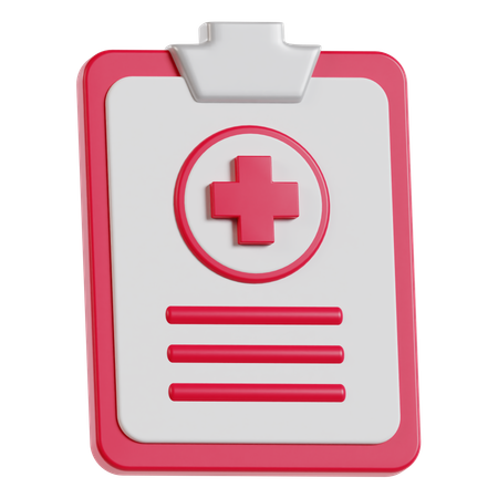 Referto medico  3D Icon