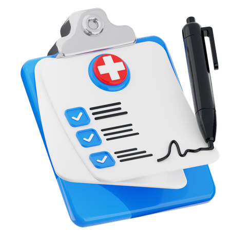 Referto medico  3D Icon