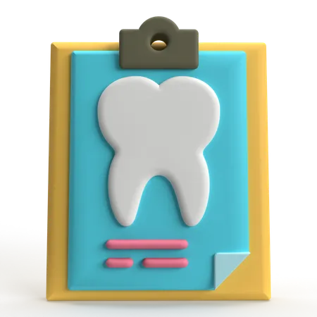 Rapport sur les dents  3D Icon