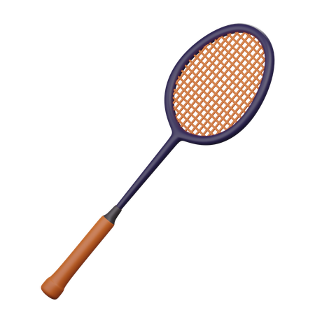 Raqueta de badminton  3D Icon