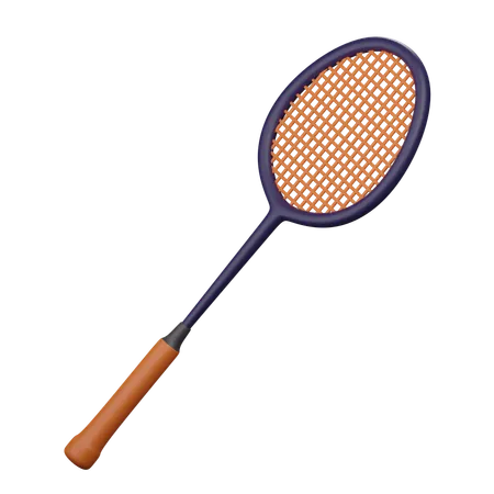 Raqueta de badminton  3D Icon