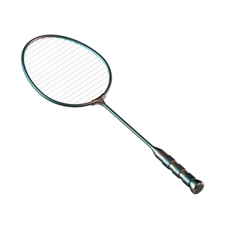 Raqueta de badminton  3D Icon