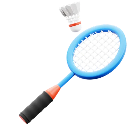 Raqueta de badminton  3D Icon