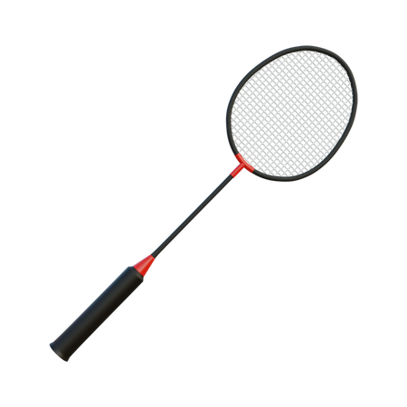 Raqueta de badminton  3D Icon