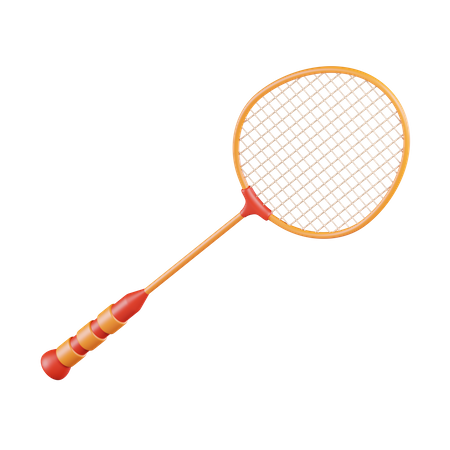 Raqueta de badminton  3D Icon