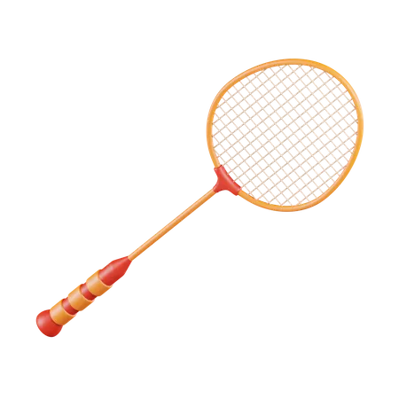 Raqueta de badminton  3D Icon