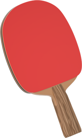 Raqueta de ping pong  3D Icon