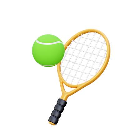 Raqueta de tenis  3D Icon