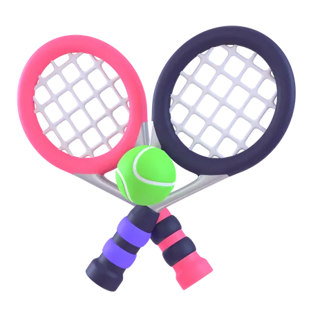 Raqueta de tenis  3D Icon