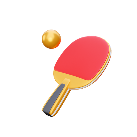 Raqueta de tenis de mesa  3D Icon