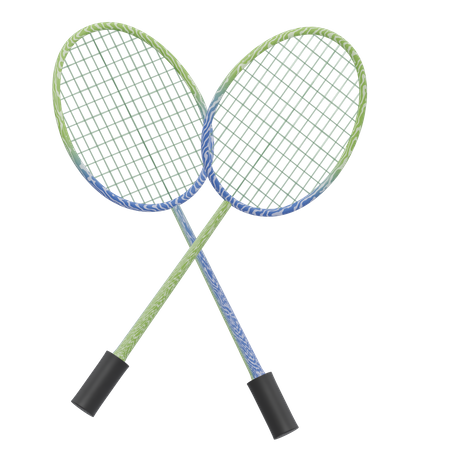 Raquetas de bádminton  3D Icon