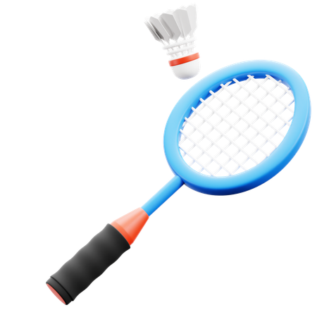 Raquete de badminton  3D Icon