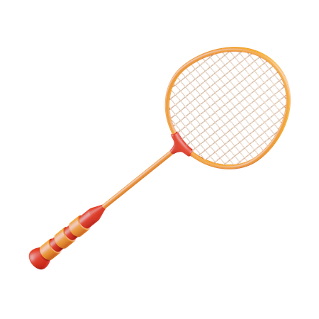 Raquete de badminton  3D Icon