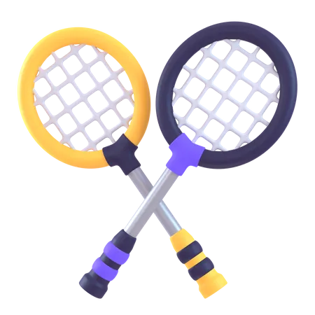 Raquete de badminton  3D Icon