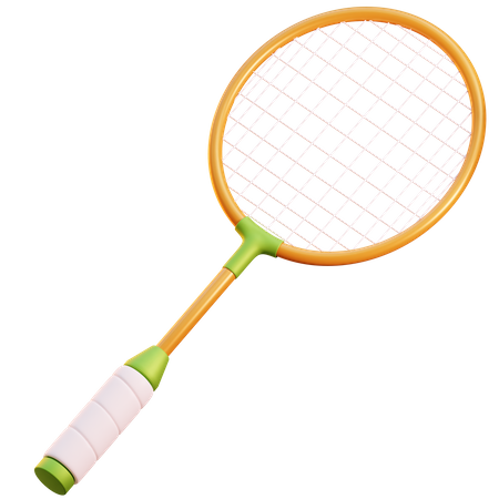 Raquete de badminton  3D Icon