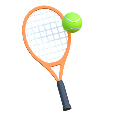 Raquete e bola de tênis  3D Icon