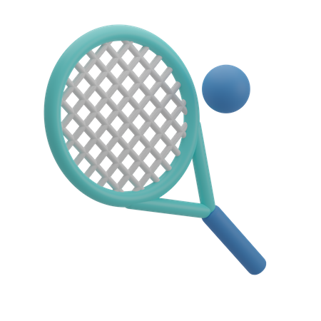 Raquette de tennis  3D Icon