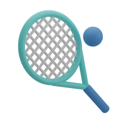 Raquette de tennis  3D Icon