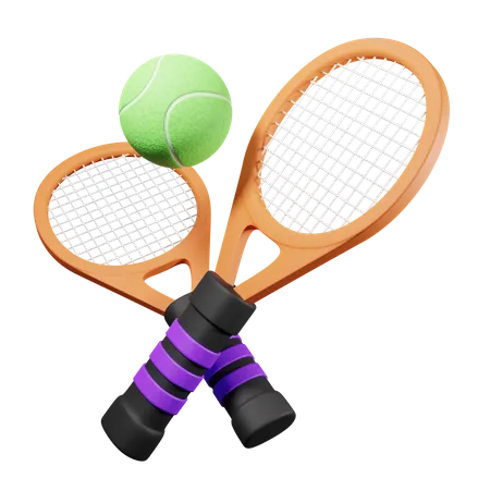 Raquette de tennis  3D Illustration
