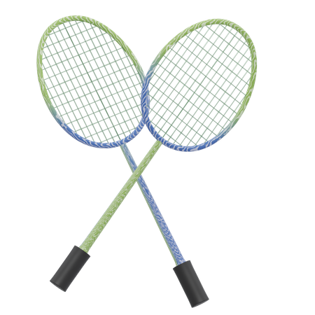 Raquettes de badminton  3D Icon
