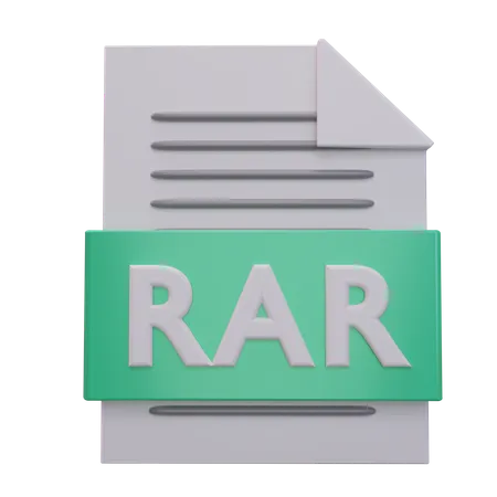 Rar-Datei  3D Icon