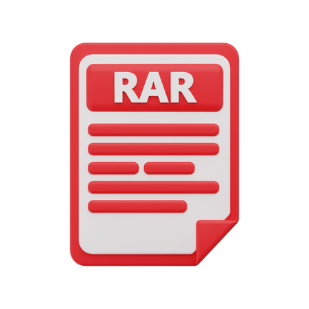 Rar-Datei  3D Icon