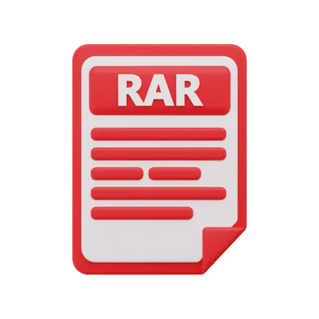 Rar-Datei  3D Icon