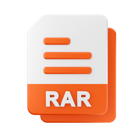 Rar-Datei  3D Icon