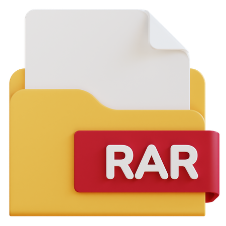 Rar File  3D Icon