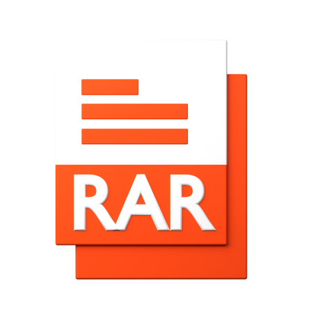 Rar 파일  3D Icon