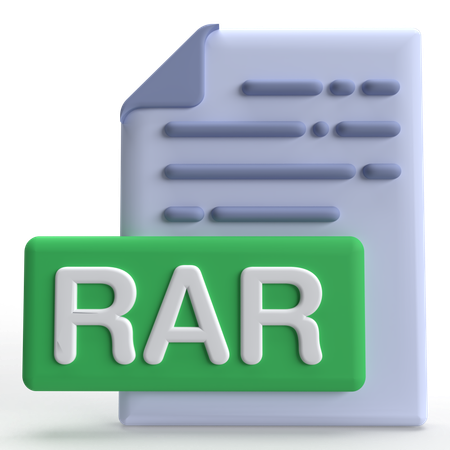 RAR File  3D Icon