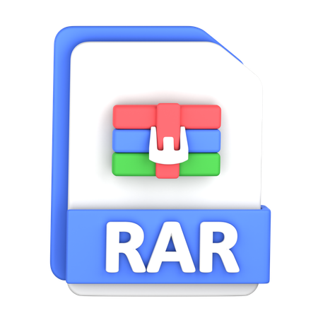 Rar File  3D Icon