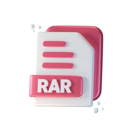 Rar File  3D Icon