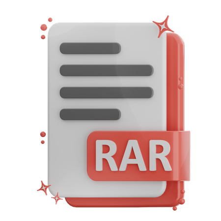 Rar File  3D Icon