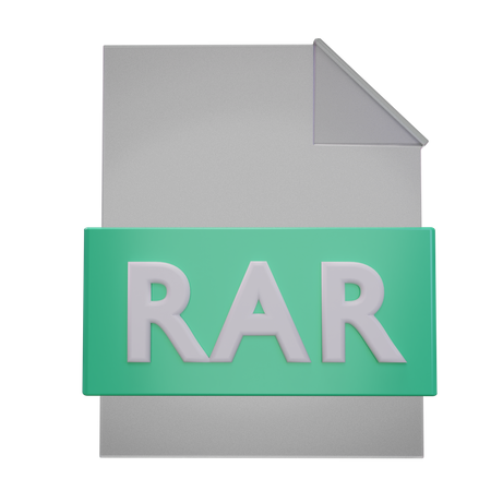 Rar File  3D Icon