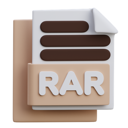 Rar File  3D Icon