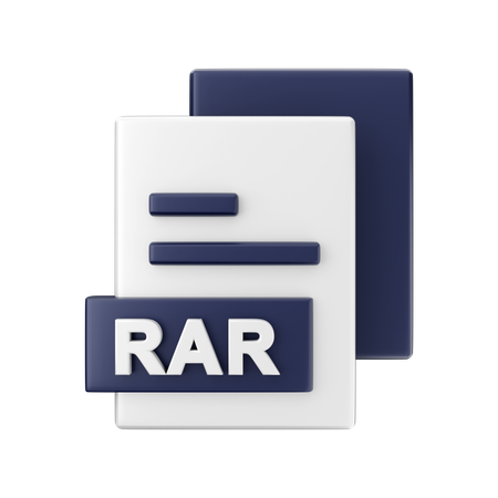 Rar File  3D Illustration