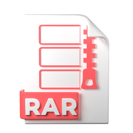 RAR File 3D Icon