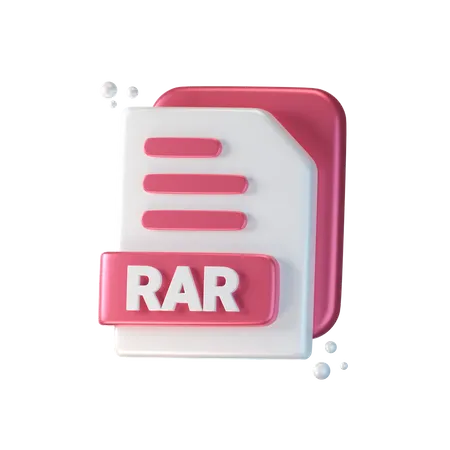 Rar File 3D Icon
