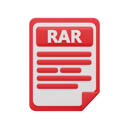 Rar file 3D Icon