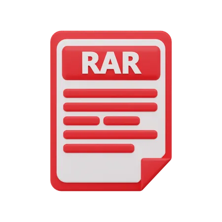 Rar file 3D Icon