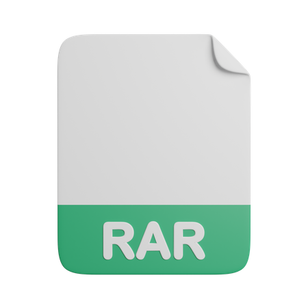 Rar File 3D Icon