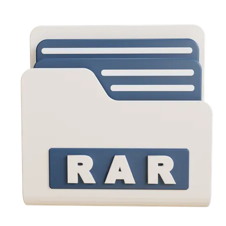 RAR Folder  3D Icon