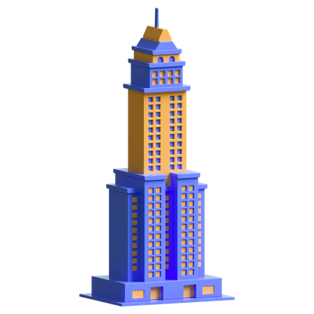 Rascacielos  3D Icon